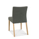 Bremen - Upholstered Dining Chair In Black Gold Fabric With Oak Finish