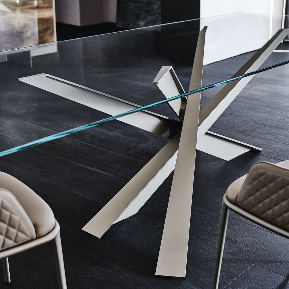 Cattelan Italia Lancer - Glass Dining Table