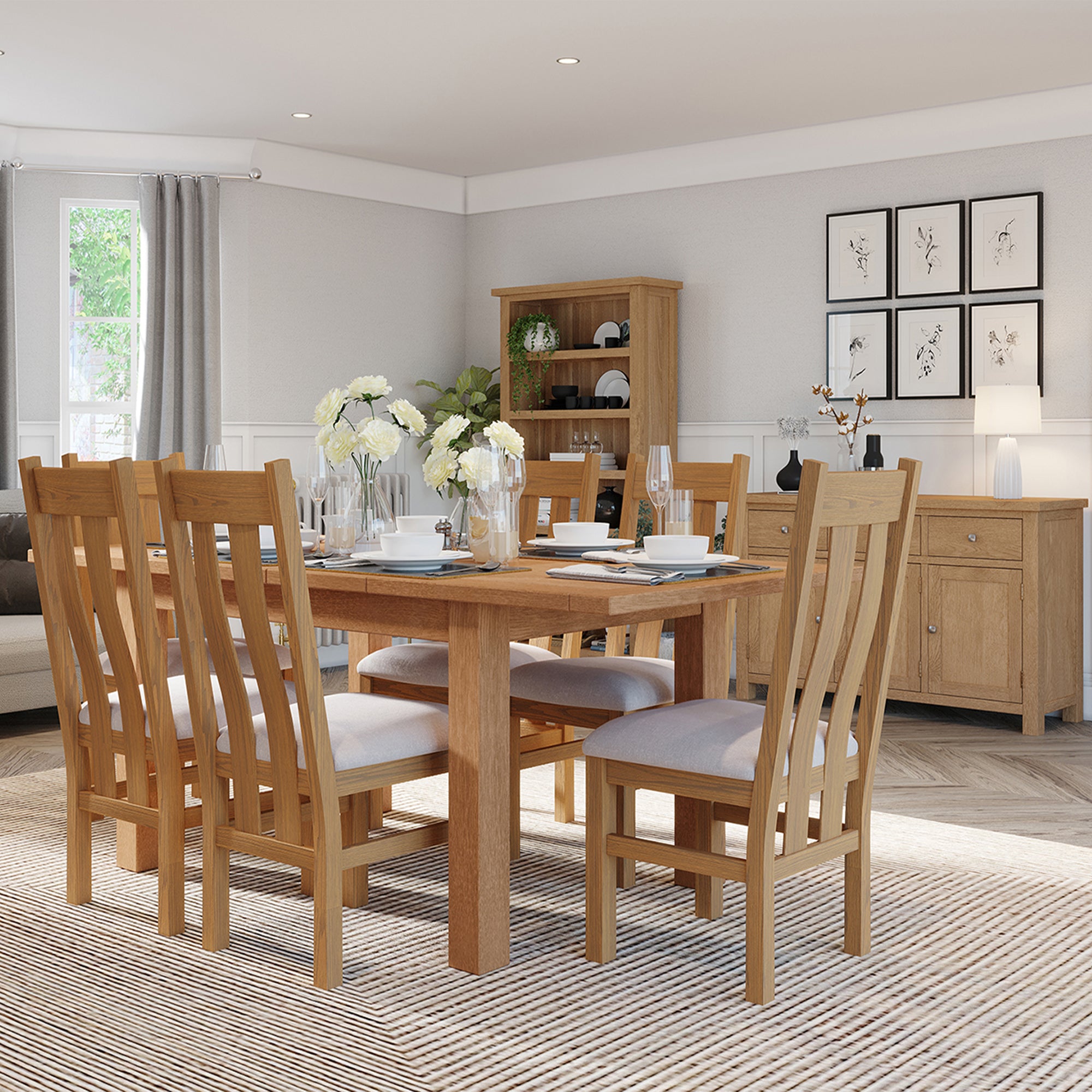 Country - Large Extending Dining Table