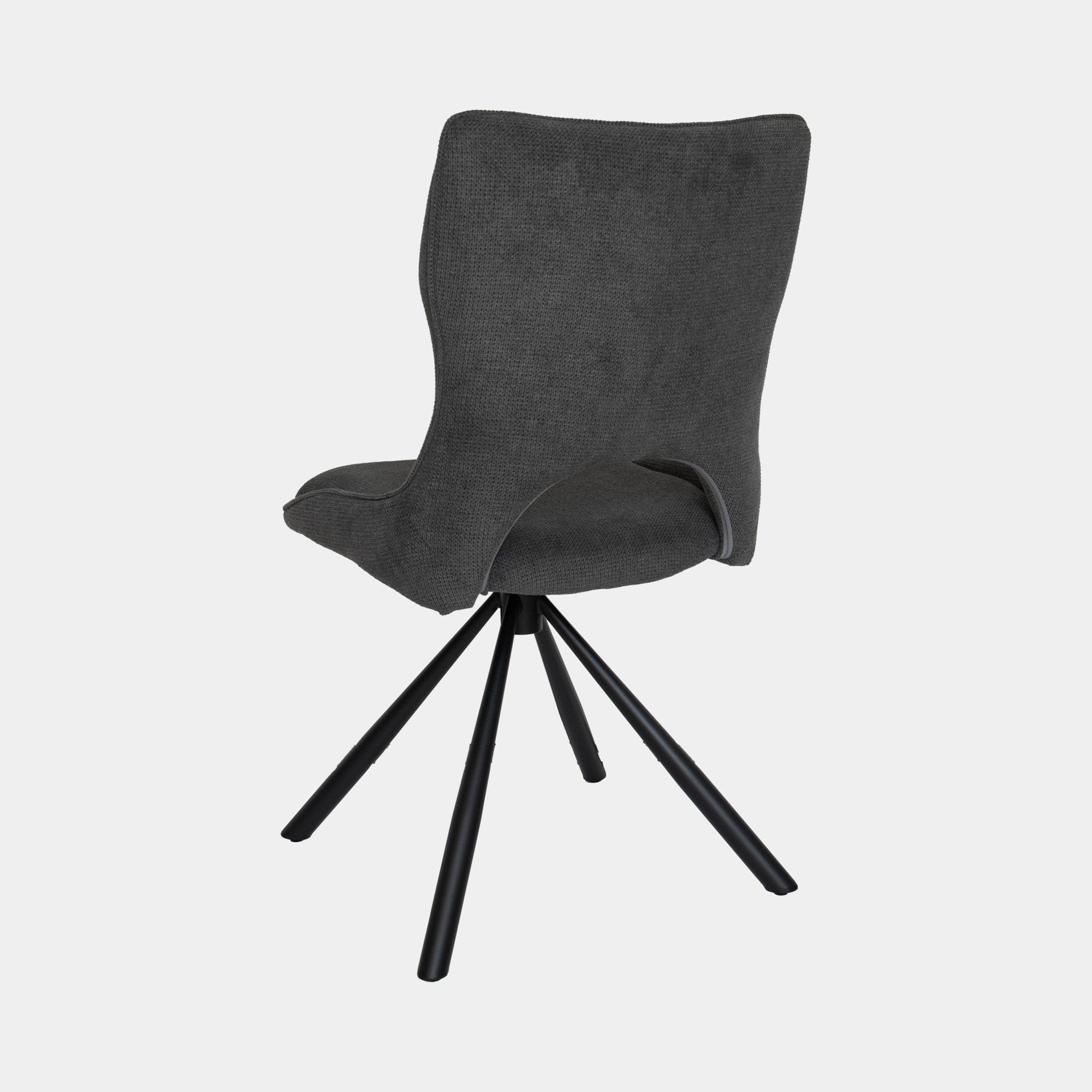 Carlo - Swivel Dining Chair In Fabric Grey