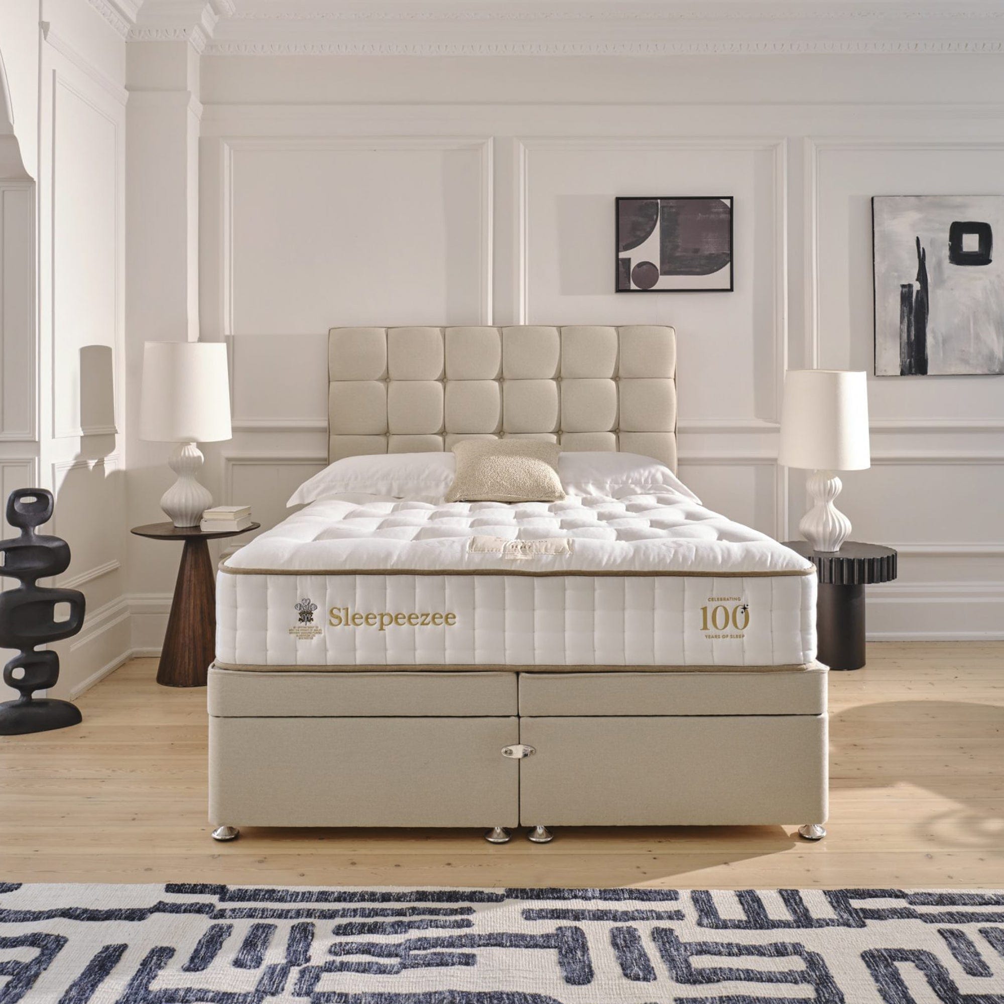 Sleepeezee Centurial 01 - Mattress & Base Set 120cm (Small Double) 4 Drawer Platform Top Set