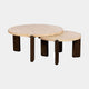 Calvin - Faux Travertine Coffee Table