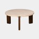 Calvin - Faux Travertine Coffee Table Large