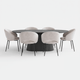 Dario - Dining Table and Chairs Set, 6 Chairs