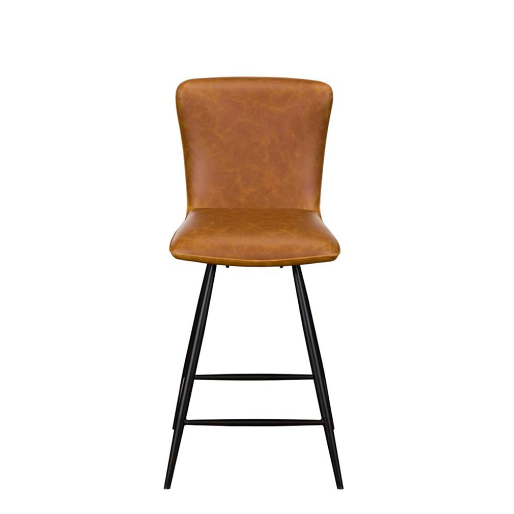 Swivel Bar Stool In Tan PU