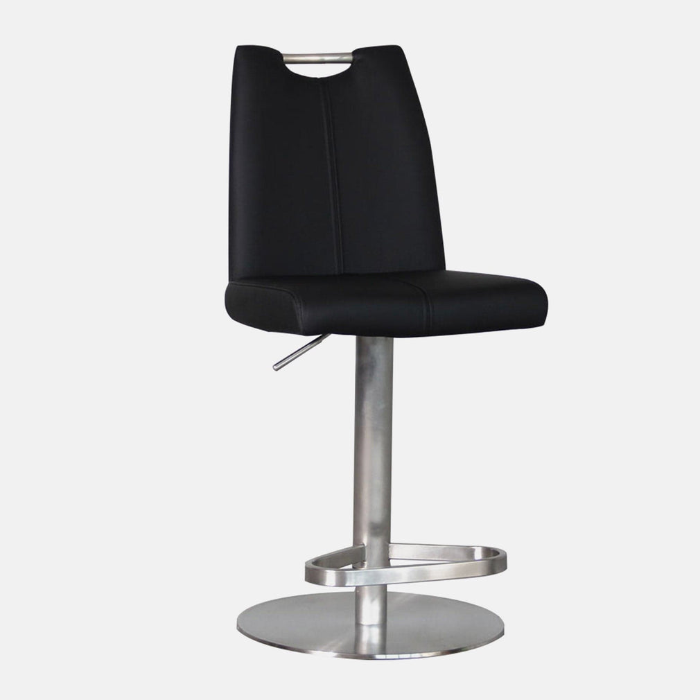 Black PU Bar Stool (Assembly Required)