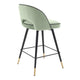 Eichholtz Cliff - Set Of 2 Counter Stools In Savona Pistache Green Velvet