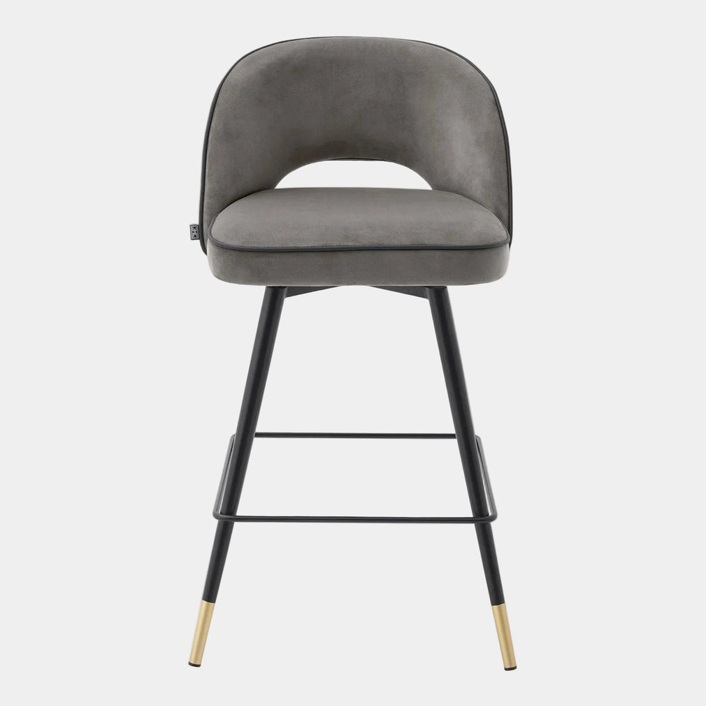 Eichholtz Cliff - Swivel Bar Stools Set Of 2, Fabric