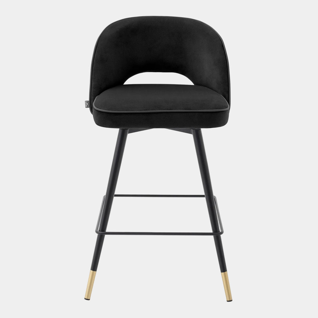 Eichholtz Cliff - Swivel Bar Stools Set Of 2, Fabric