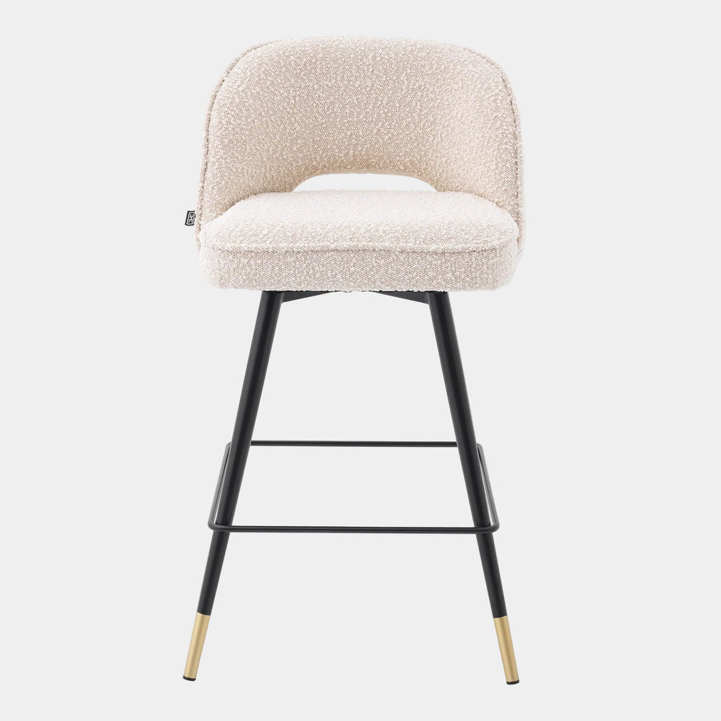 Eichholtz Cliff - Swivel Bar Stools Set Of 2, Fabric