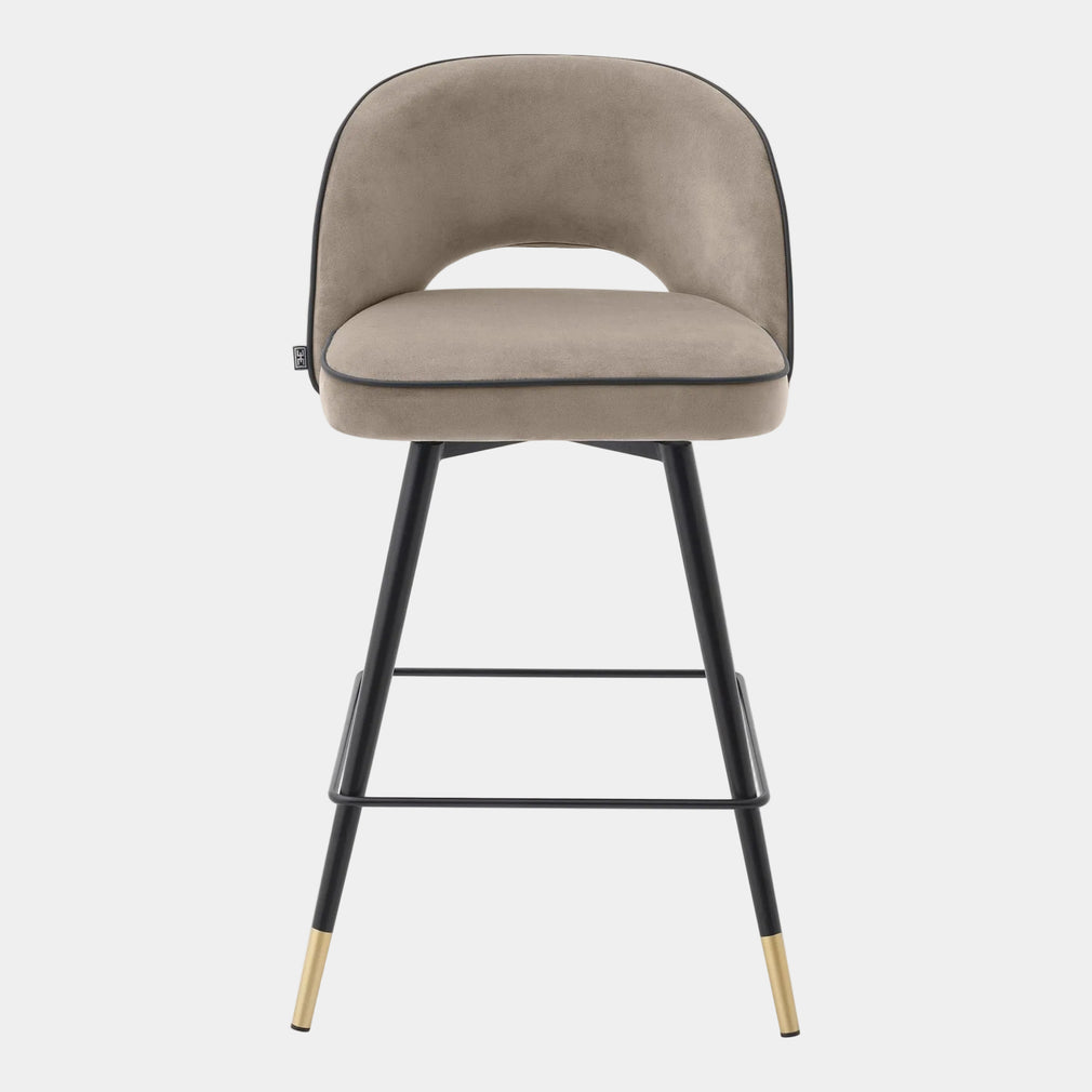 Eichholtz Cliff - Swivel Bar Stools Set Of 2, Fabric