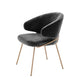 Eichholtz Kinley - Dining Chair Savona Dark Grey Velvet Brass Legs