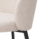 Set Of 2 Dining Chairs Boucle Cream