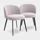 Eichholtz Lloyd - Dining Chairs Set Of 2, Fabric Boucle Grey