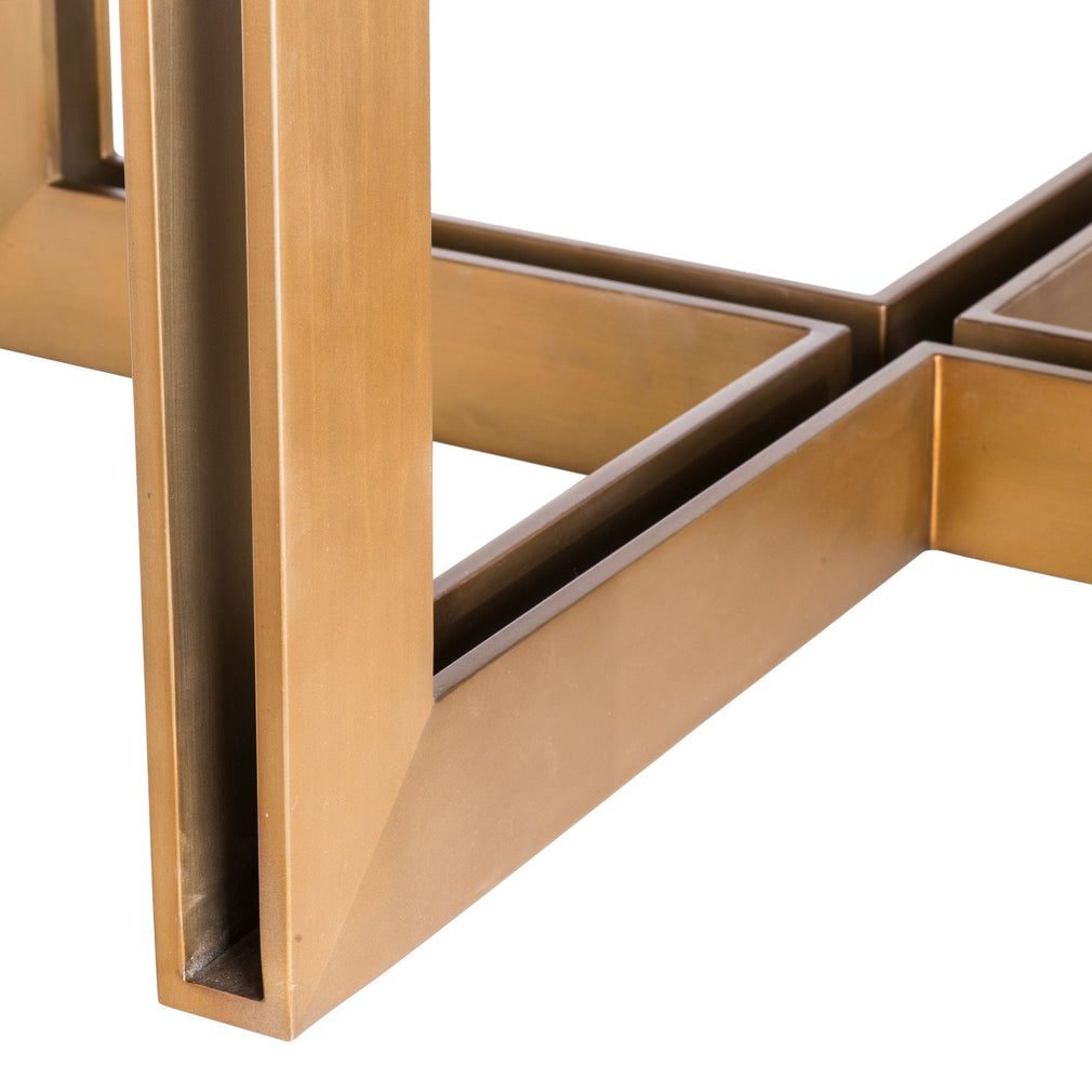 200cm Oval Dining Table In Washed Oak Veneer Brushed Brass Finish