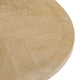 200cm Oval Dining Table In Washed Oak Veneer Brushed Brass Finish