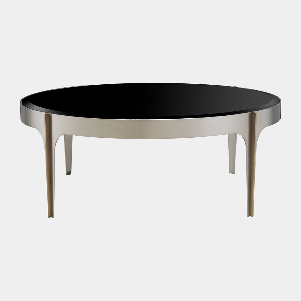 Eichholtz Artemisa - Glass Coffee Table, Small Brushed Steel