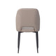 Finn - Dining Chair in PU With Black Powder Coated Legs Taupe
