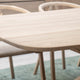 180x100cm Boatshape Dining Table, Edge Profile 3