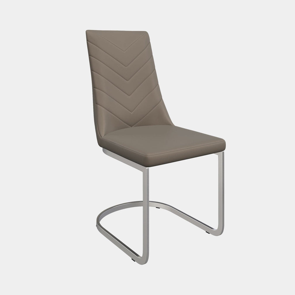 Gospel - Dining Chair, PU Leather Taupe