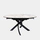 120cm Ext Dining Table White Ceramic