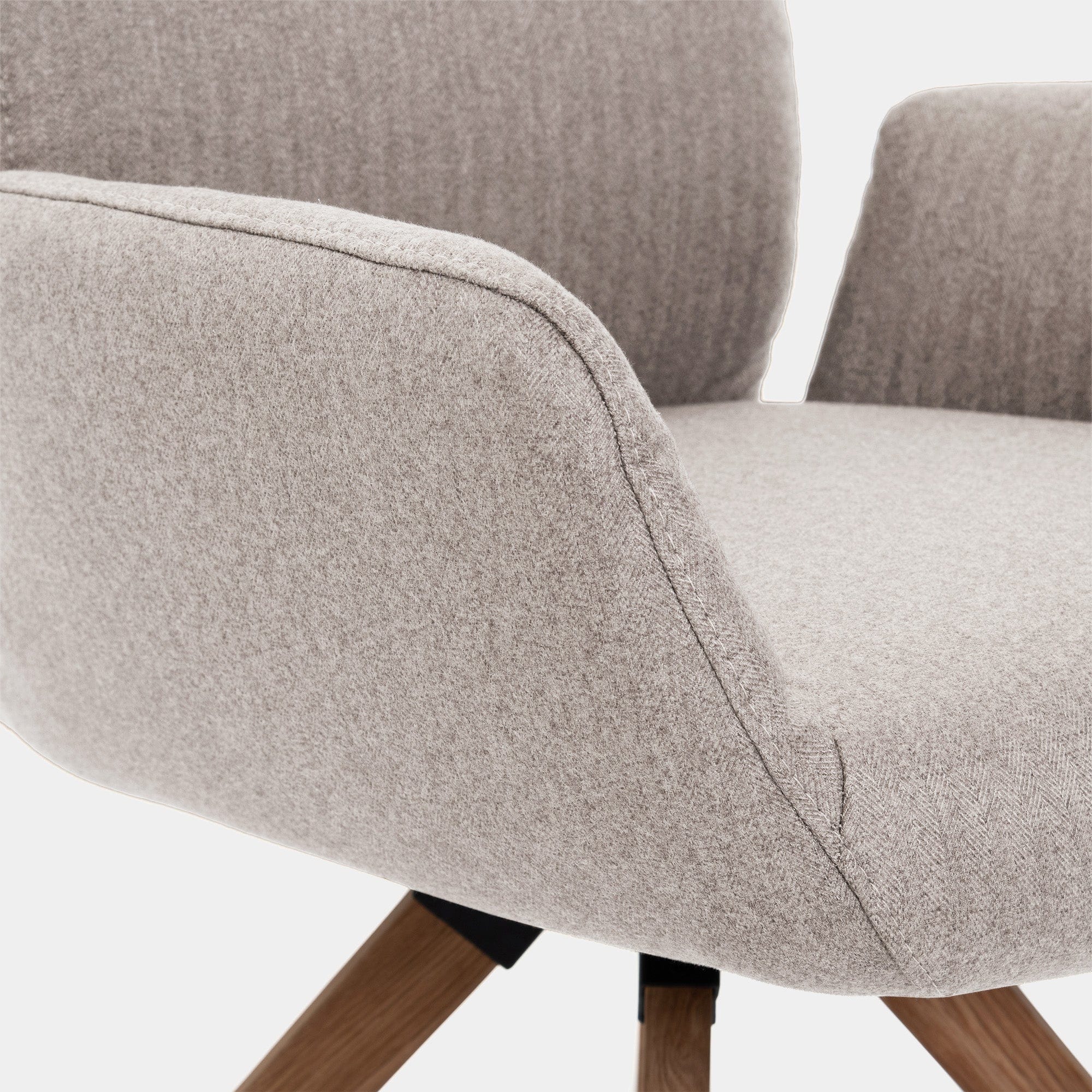 Armchair With 'C' Wooden Leg In Group 1