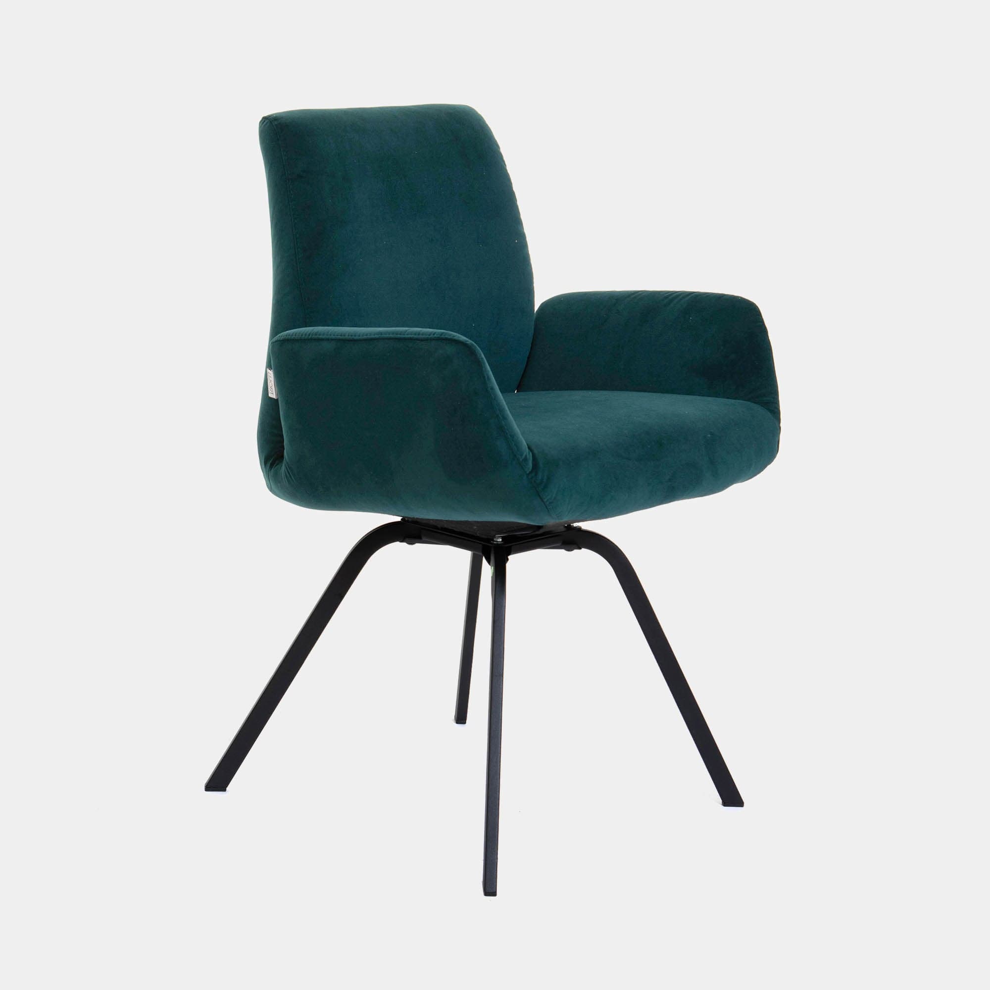 Lily - Swivel Armchair, Velvet Fabric
