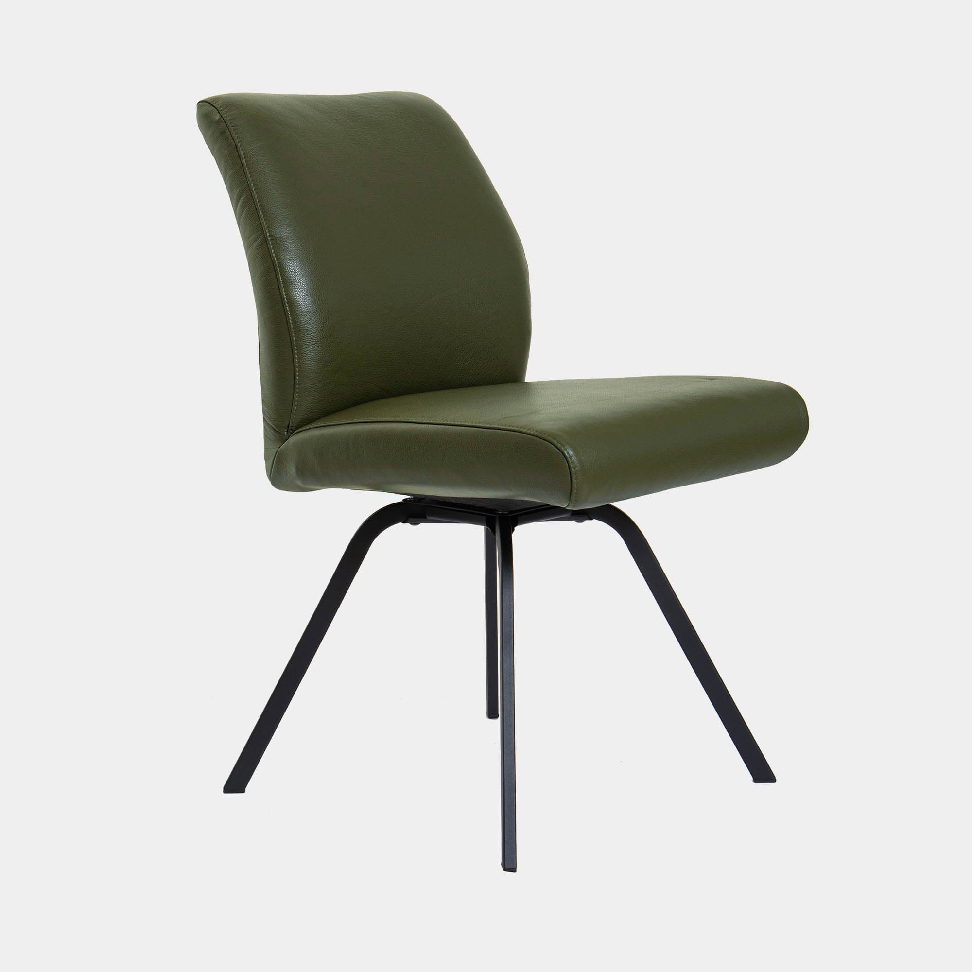 Lily - Swivel Dining Chair, Leather