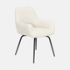 Luna - Swivel Dining Chair, Soleda Leather 448 Pure White