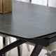 180cm Extending Dining Table With Dark Ceramic Top