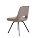 Nova - Swivel Dining Chair With 'A' Black Metal Leg In Fabric Grade 1