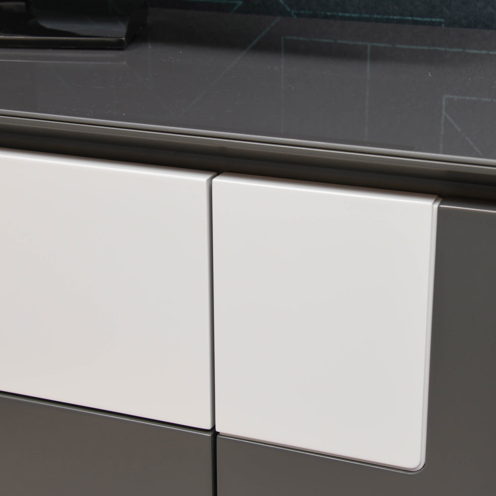 180cm TV Unit on Plinth In Matt Finish Laquered Structure Without LED