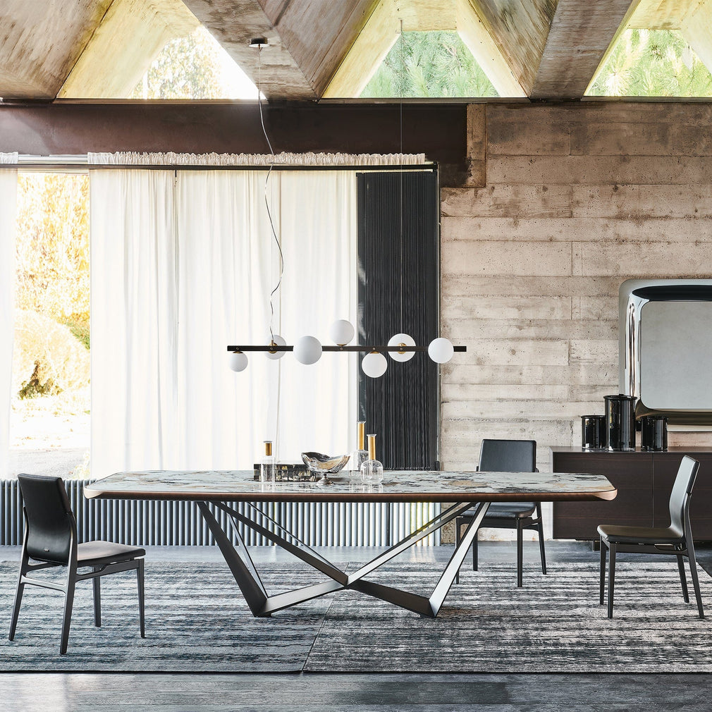 200cm x 120cm Table Brushed Bronze Rounded Profile With Graphite GFM69 Base