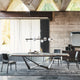 200cm x 120cm Table Brushed Bronze Rounded Profile With Graphite GFM69 Base