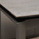 120cm Ext Dining Table Grey Ceramic