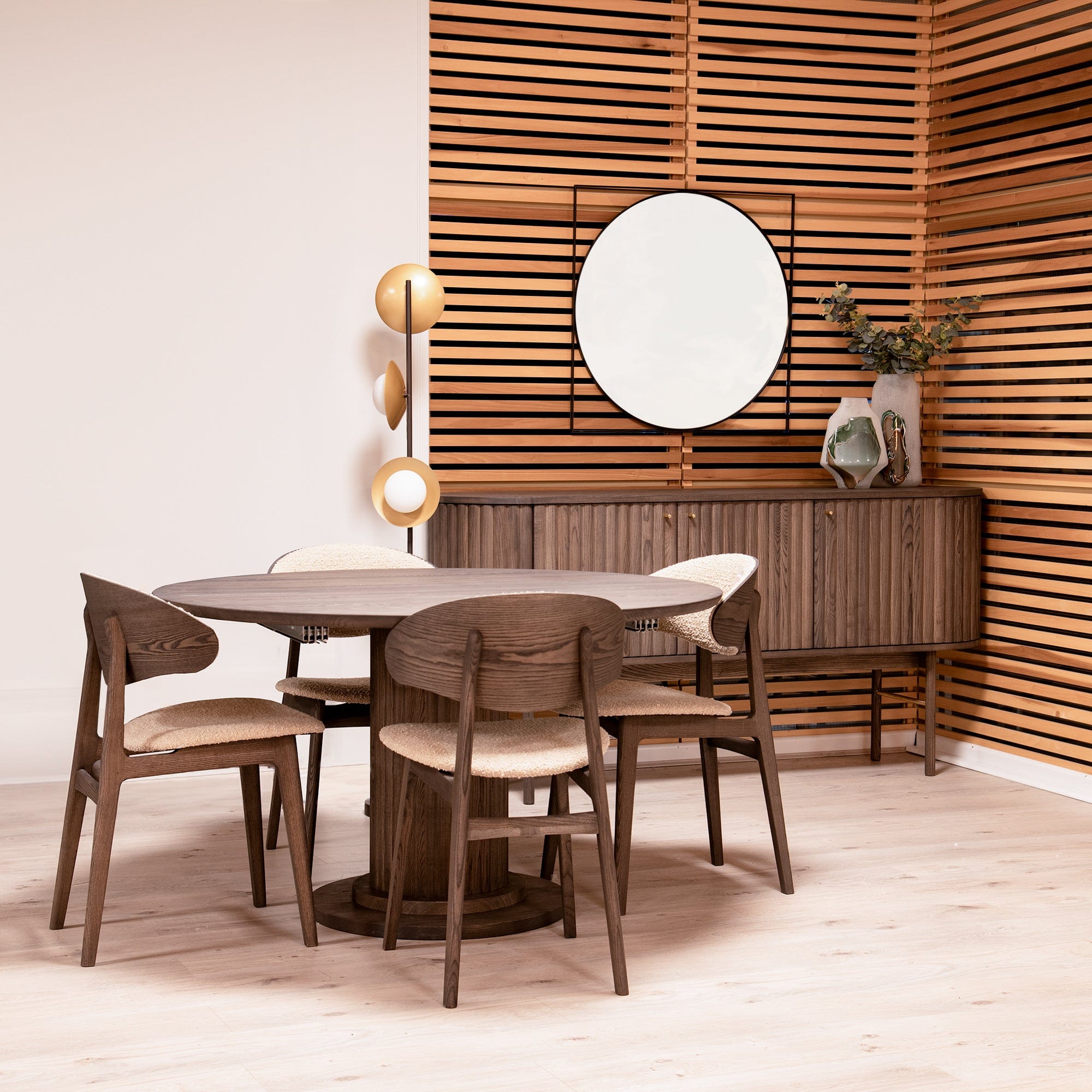 Thoren - Round Extending Dining Table 100-145cm