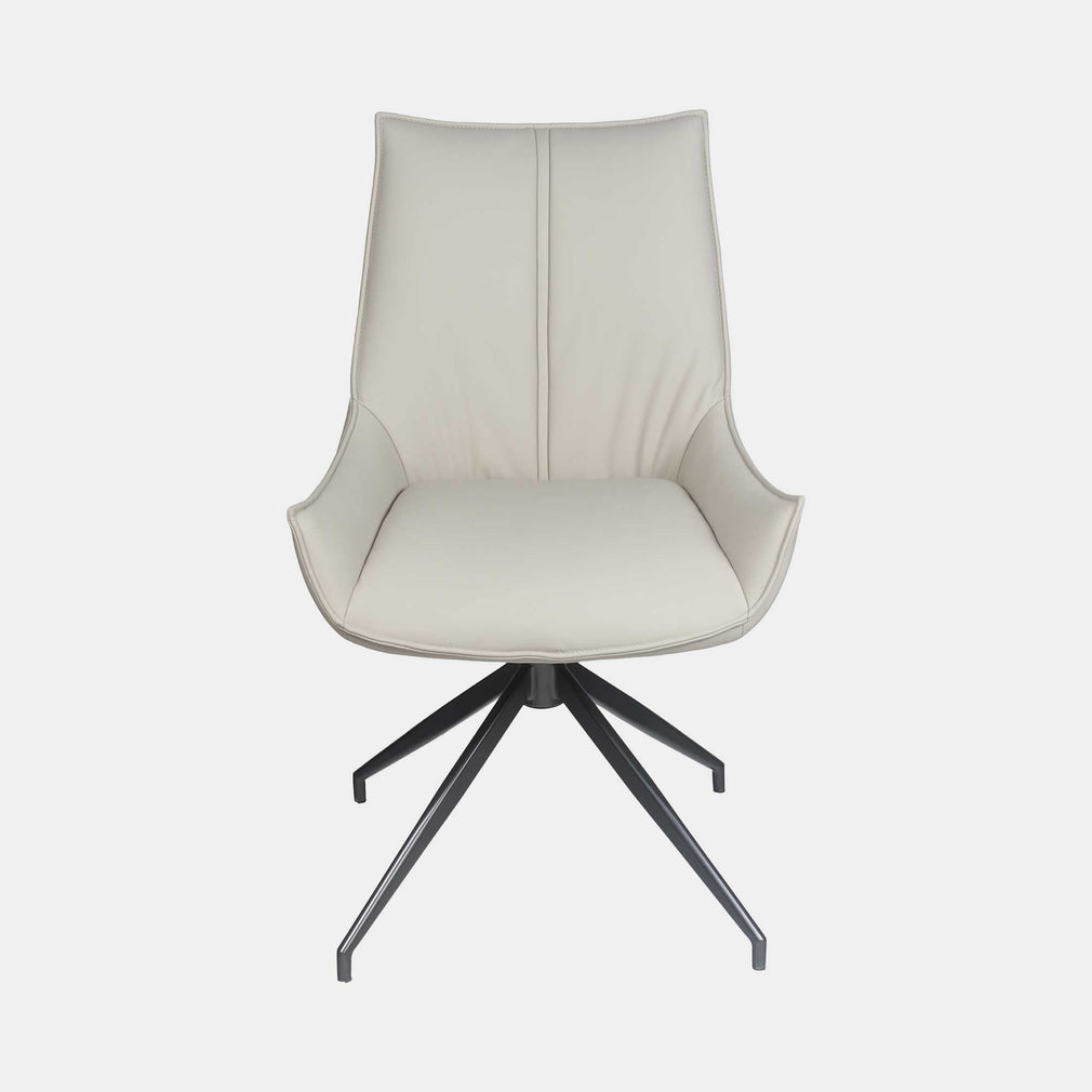 Torres - Swivel Dining Chair In PU Beige