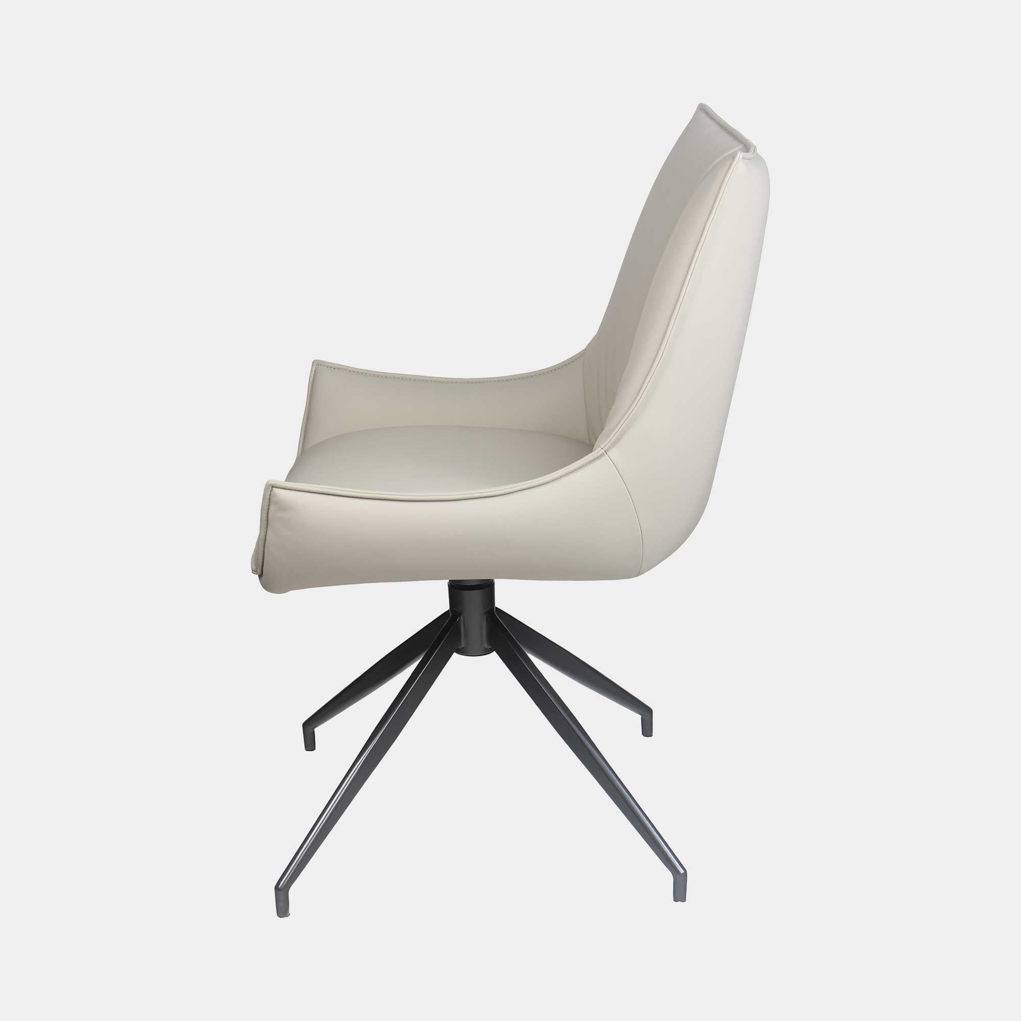 Torres - Swivel Dining Chair In PU Beige