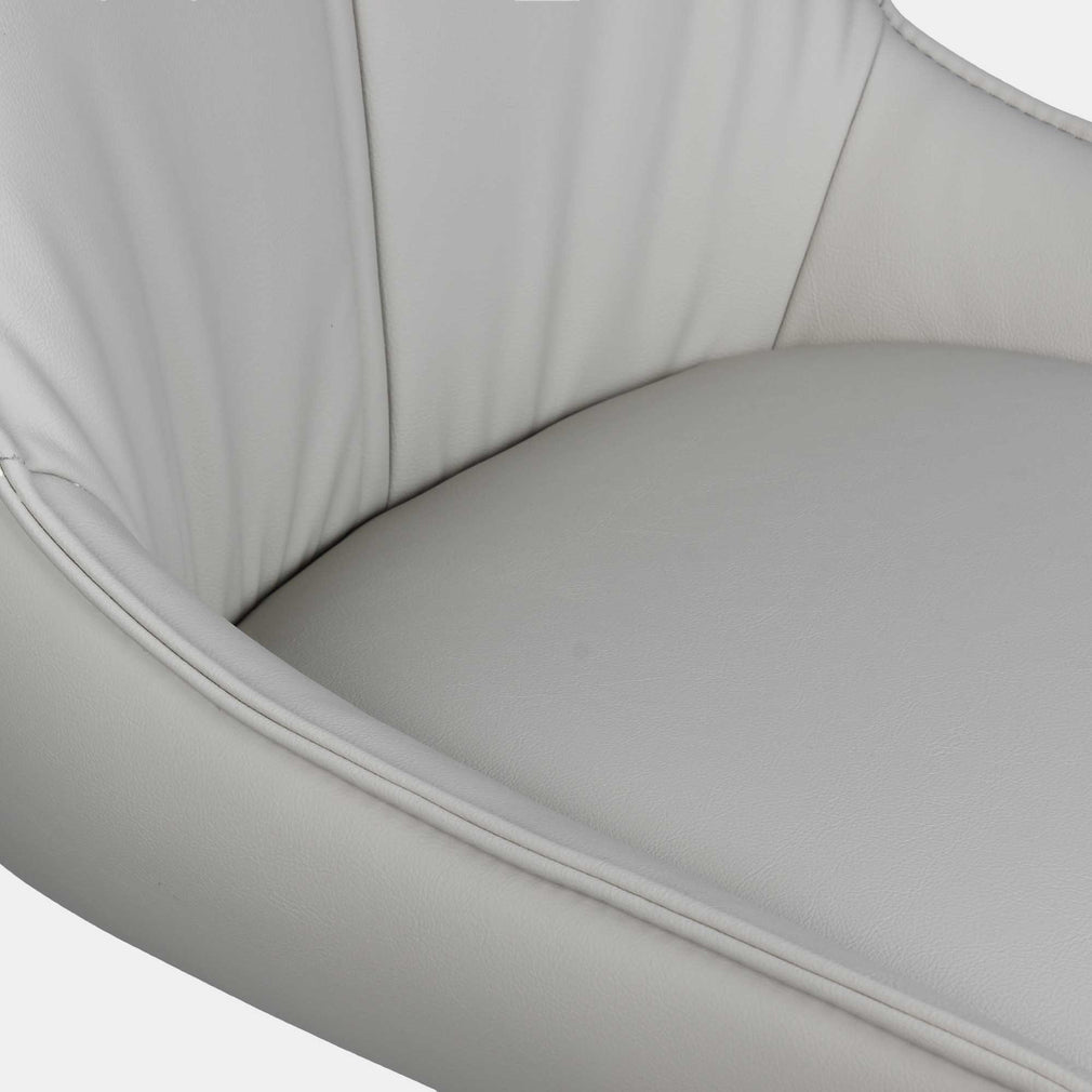 Torres - Swivel Dining Chair In PU Beige