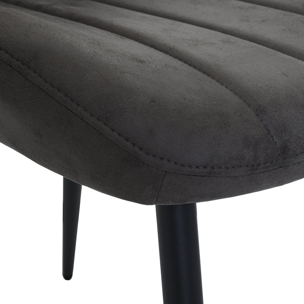 Tuscan - Dining Chair Dark Grey Fabric