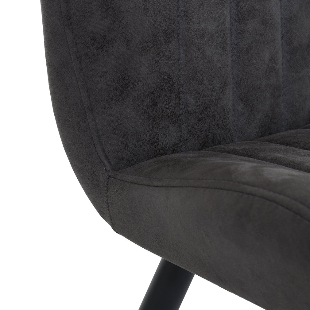 Tuscan - Dining Chair Dark Grey Fabric