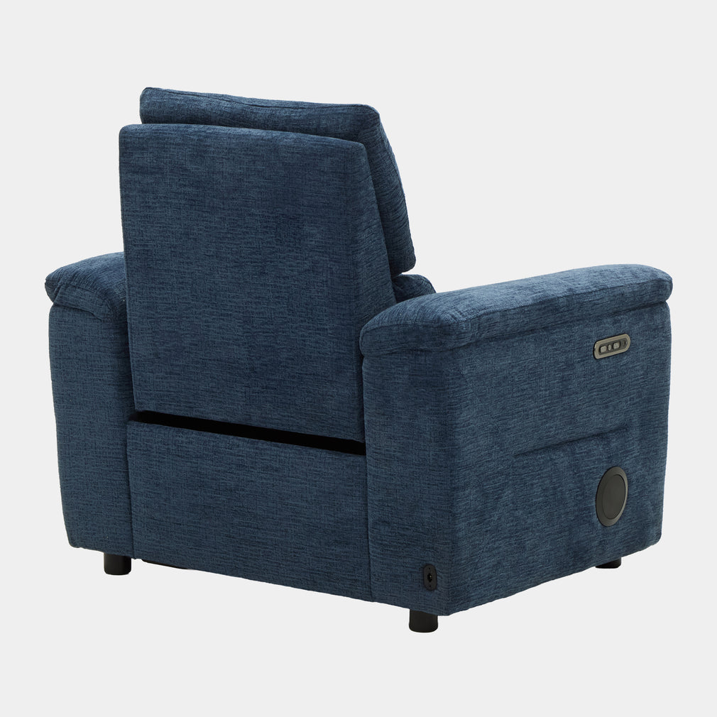 Odeon - Power Recliner Chair With Bluetooth In Fabric Grade F6