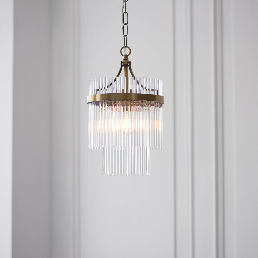 Lille Antique Brass - Pendant Ceiling Light