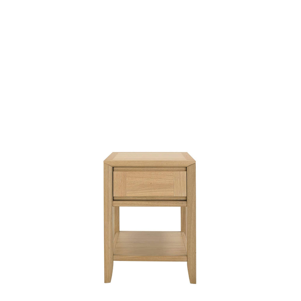 Lamp Table With Drawer With Oak Finish