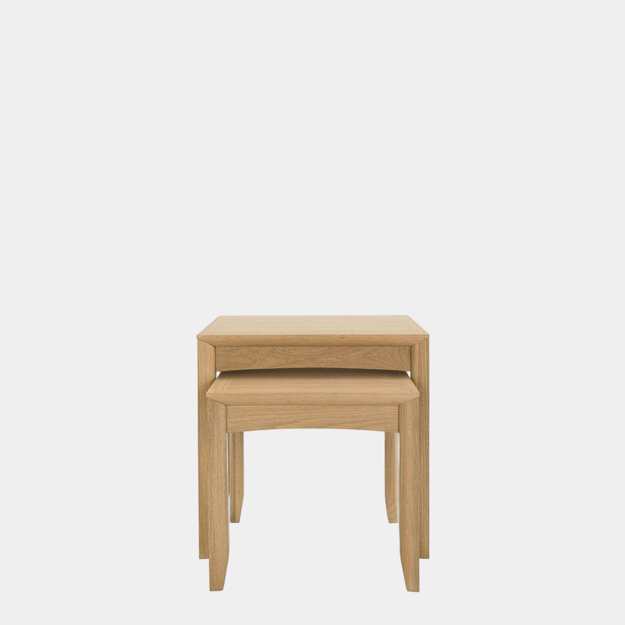 Nest Of Lamp Tables With Oak Finish (Assembly Required)