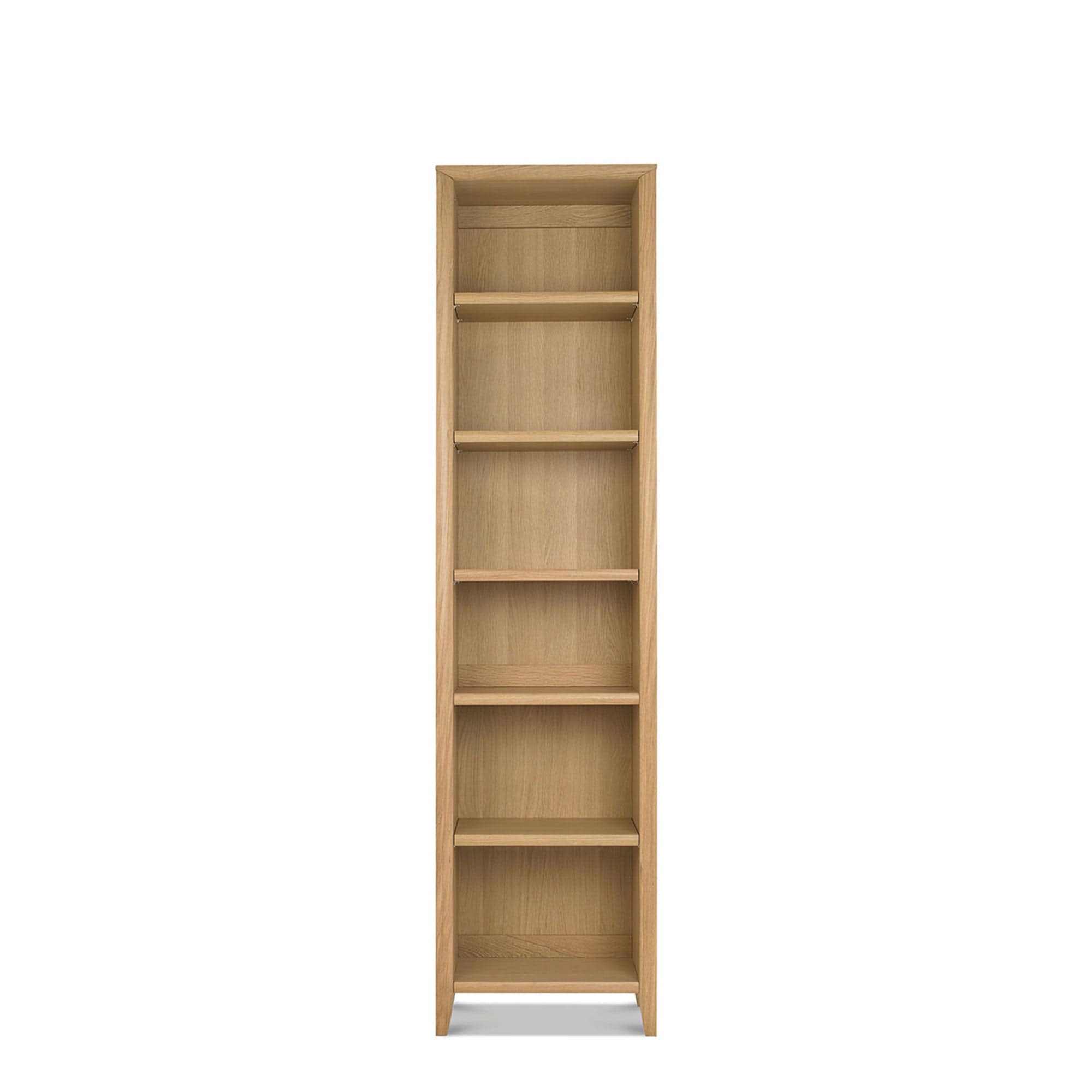 Narrow Bookcase With Oak Finish (Warehouse Assembly Required)