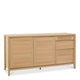 Wide Sideboard With Oak Finish