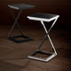 Eichholtz Cross - Side Table In Gunmetal Finish Black Glass Top
