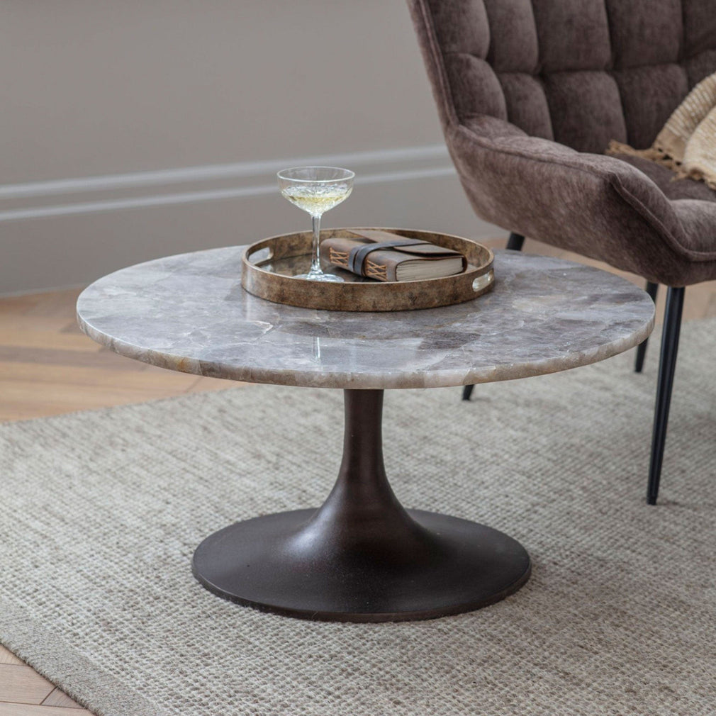Gemstone - Stone Side Table