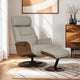Ontario - Swivel Recliner Chair & Stool, Leather